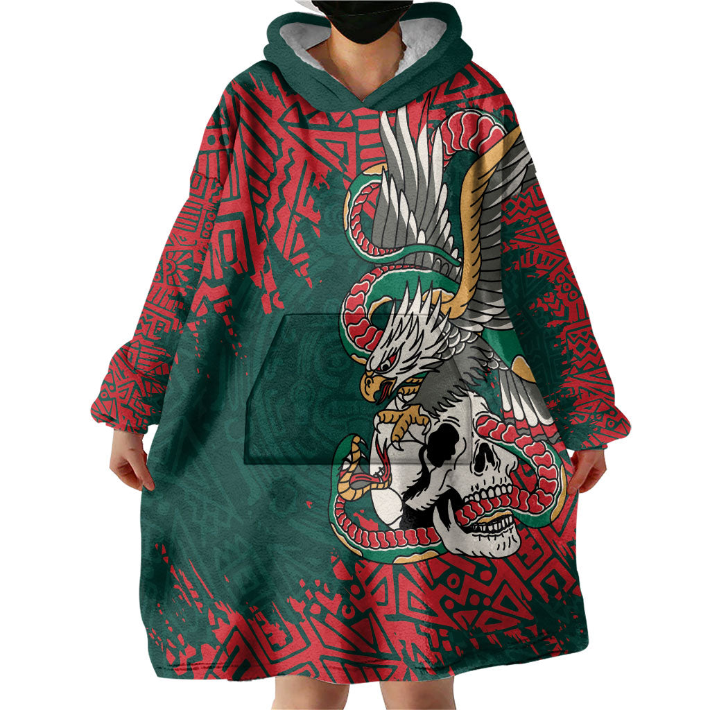 El Tri Mexico World Football 2026 Custom Wearable Blanket Hoodie Mexican Pride Of Aztecs