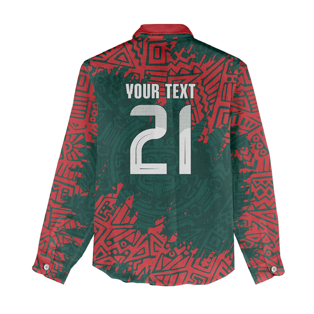 El Tri Mexico World Football 2026 Custom Women Casual Shirt Mexican Pride Of Aztecs