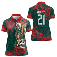 El Tri Mexico World Football 2026 Custom Women Polo Shirt Mexican Pride Of Aztecs
