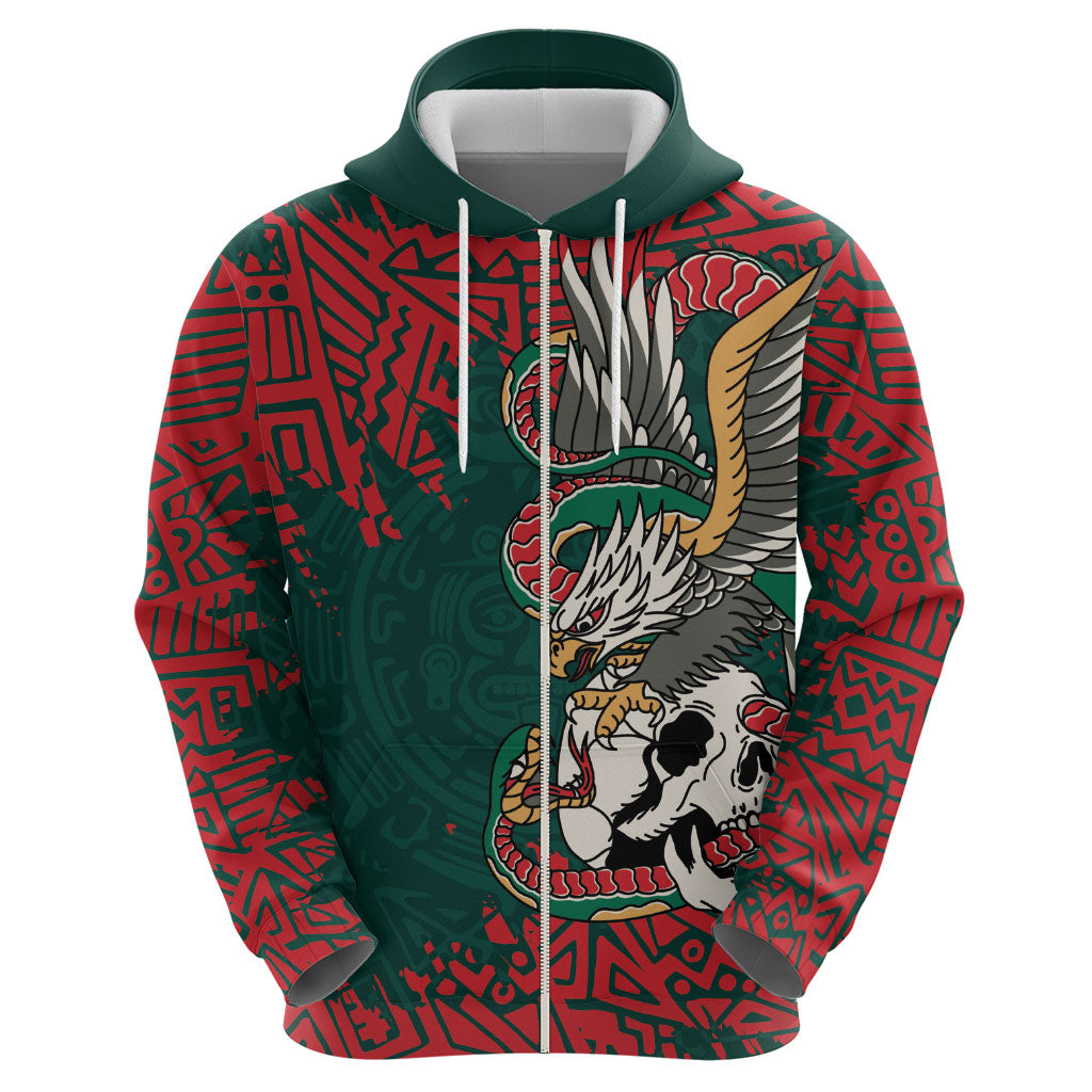 El Tri Mexico World Football 2026 Custom Zip Hoodie Mexican Pride Of Aztecs