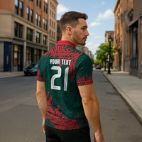 El Tri Mexico World Football 2026 Custom Zipper Polo Shirt Mexican Pride Of Aztecs
