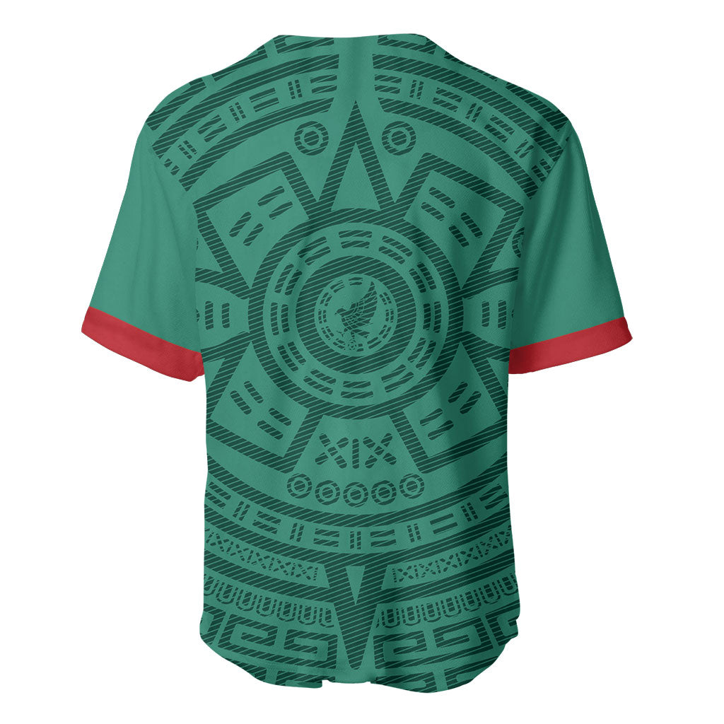 El Tri Mexico World Football 2026 Baseball Jersey Simple Calendario Azteca-inspired