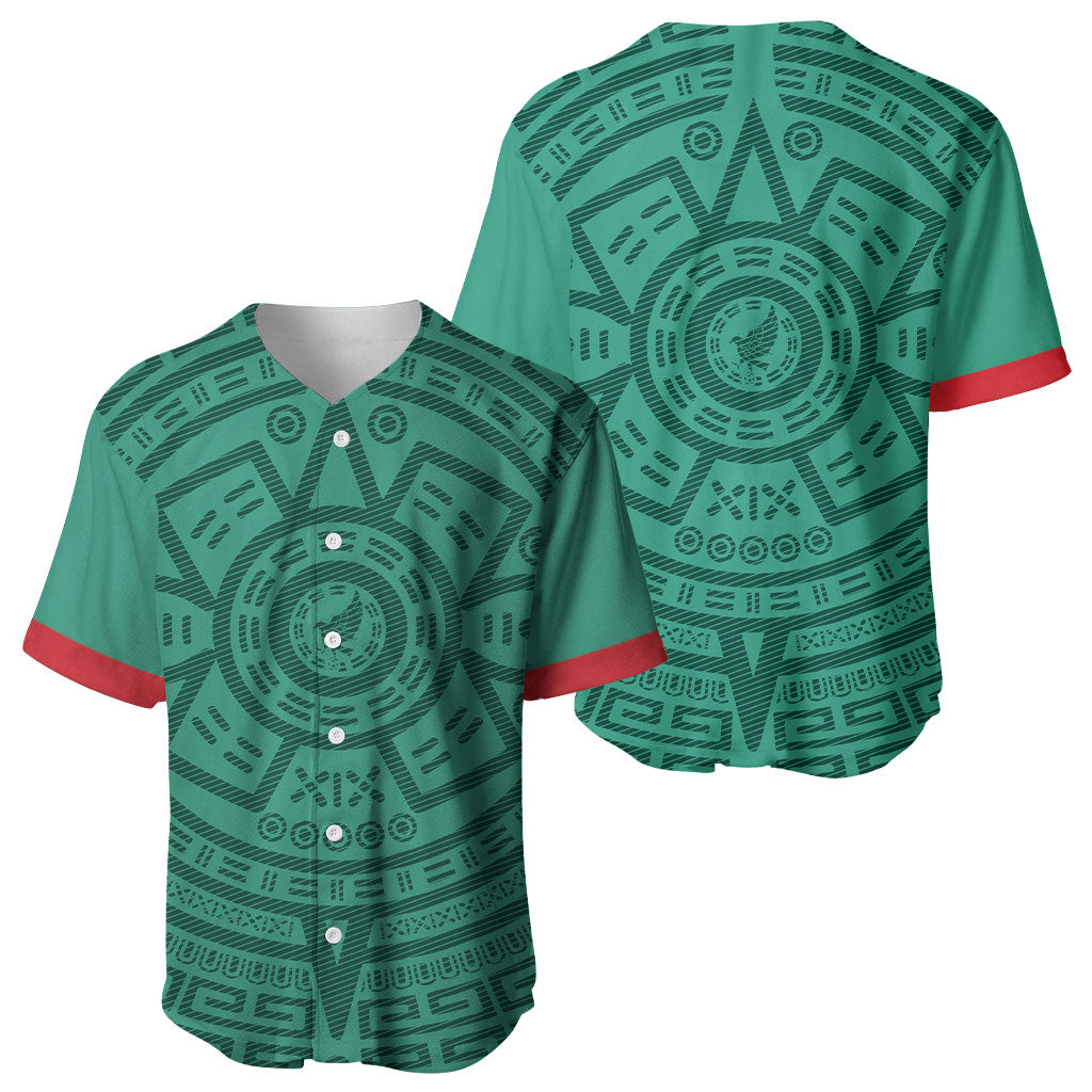 El Tri Mexico World Football 2026 Baseball Jersey Simple Calendario Azteca-inspired