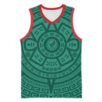 El Tri Mexico World Football 2026 Basketball Jersey Simple Calendario Azteca-inspired