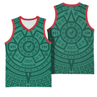 El Tri Mexico World Football 2026 Basketball Jersey Simple Calendario Azteca-inspired