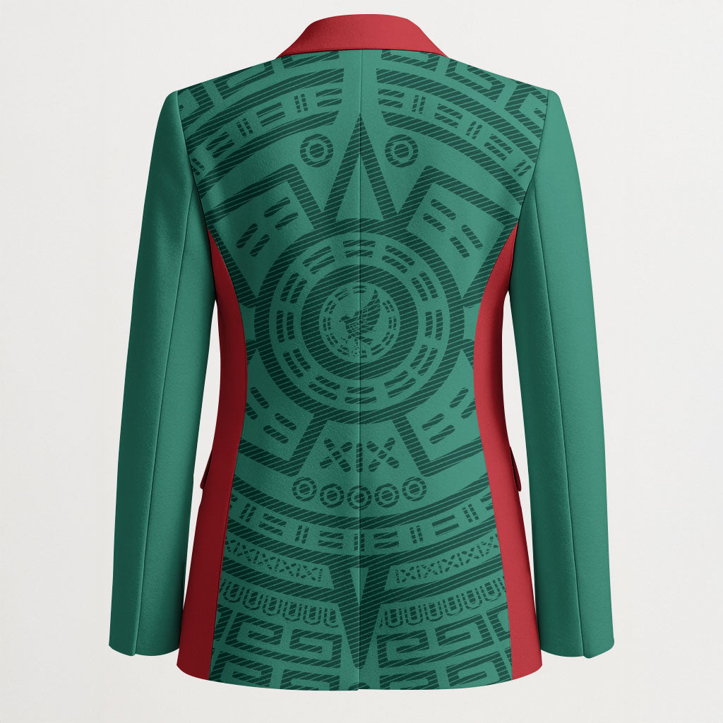 El Tri Mexico World Football 2026 Blazer Simple Calendario Azteca-inspired