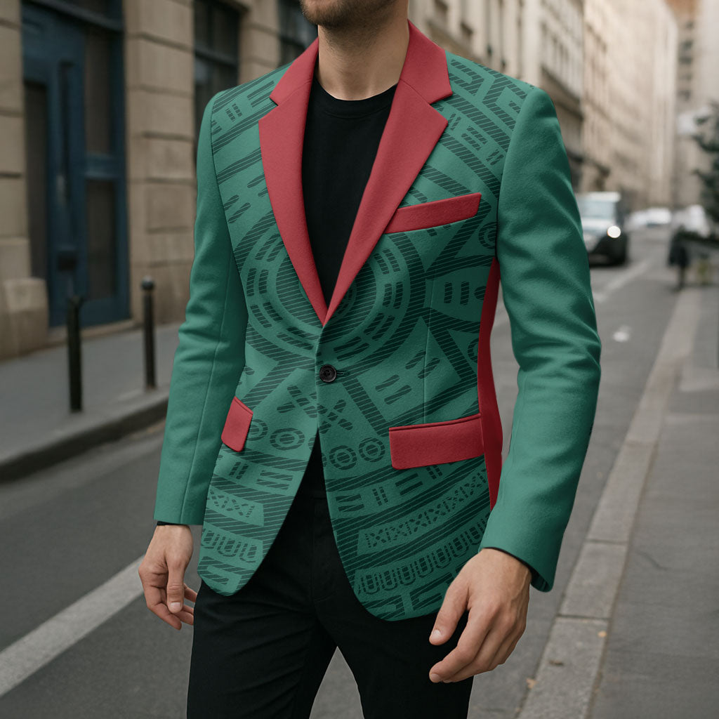 El Tri Mexico World Football 2026 Blazer Simple Calendario Azteca-inspired