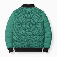 El Tri Mexico World Football 2026 Bomber Puffer Jacket Simple Calendario Azteca-inspired
