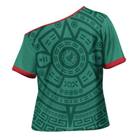 El Tri Mexico World Football 2026 Cross Shoulder Shirt Simple Calendario Azteca-inspired