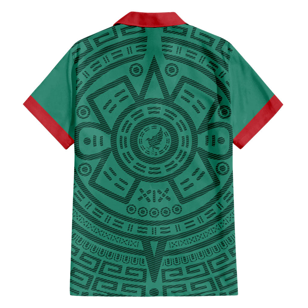 El Tri Mexico World Football 2026 Hawaiian Shirt Simple Calendario Azteca-inspired