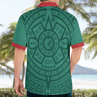 El Tri Mexico World Football 2026 Hawaiian Shirt Simple Calendario Azteca-inspired