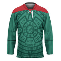 El Tri Mexico World Football 2026 Hockey Jersey Simple Calendario Azteca-inspired
