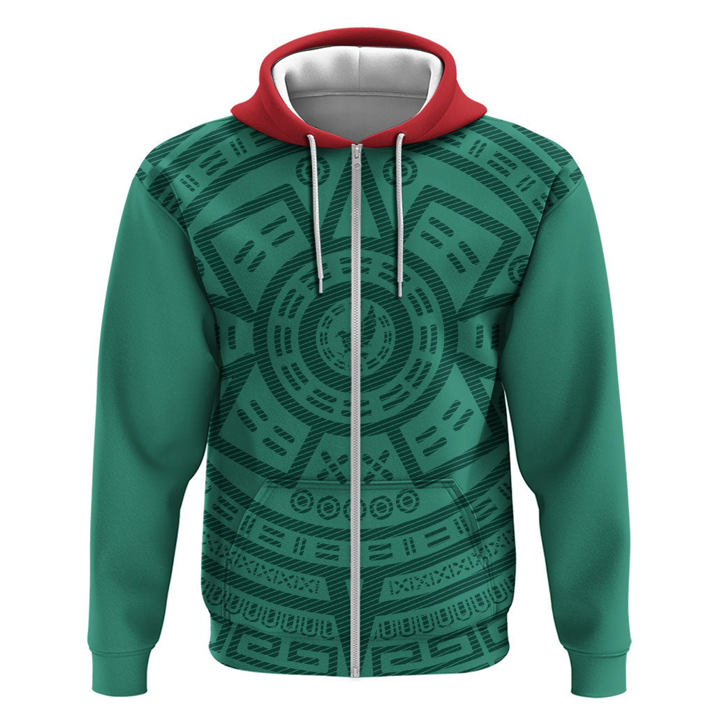 El Tri Mexico World Football 2026 Hoodie Simple Calendario Azteca-inspired
