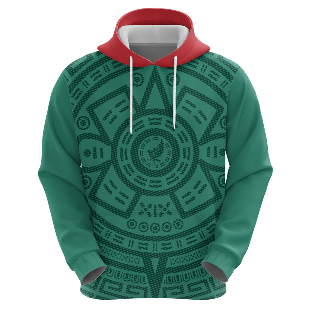 El Tri Mexico World Football 2026 Hoodie Simple Calendario Azteca-inspired
