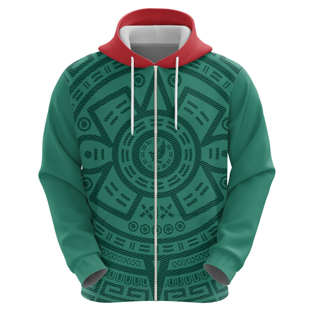 El Tri Mexico World Football 2026 Hoodie Simple Calendario Azteca-inspired