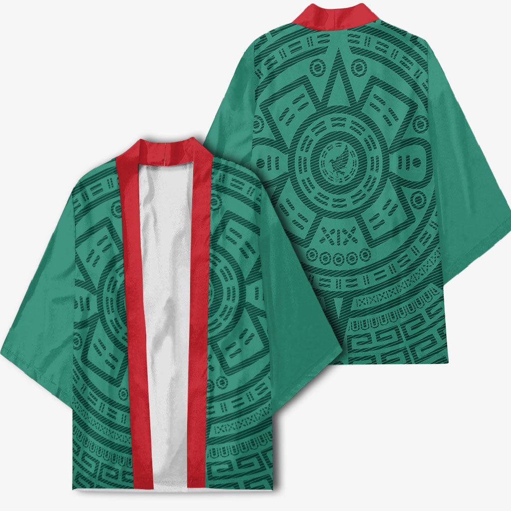 El Tri Mexico World Football 2026 Kimono Simple Calendario Azteca-inspired