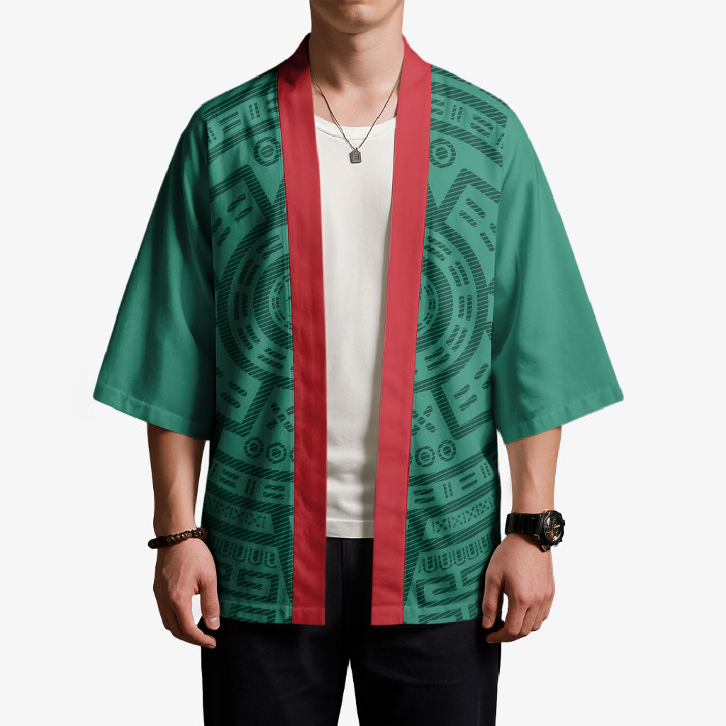 El Tri Mexico World Football 2026 Kimono Simple Calendario Azteca-inspired