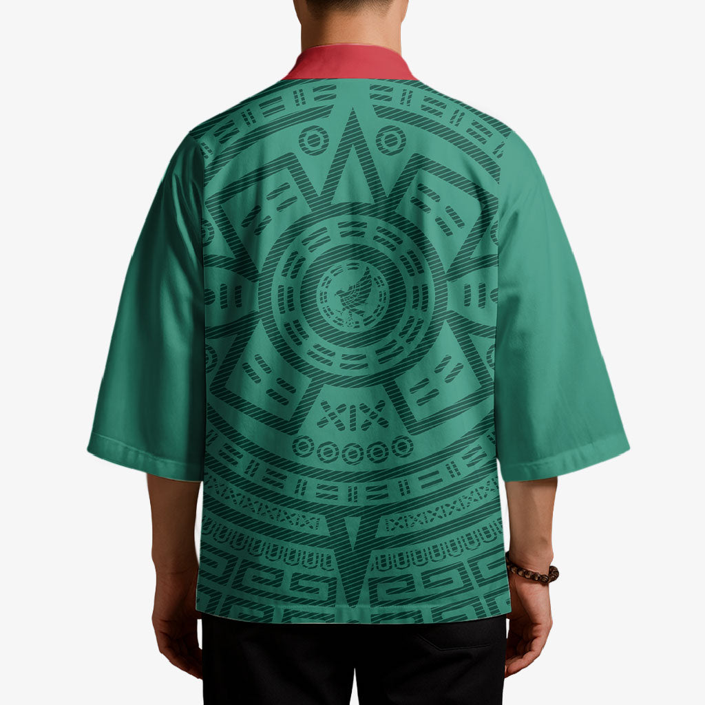 El Tri Mexico World Football 2026 Kimono Simple Calendario Azteca-inspired