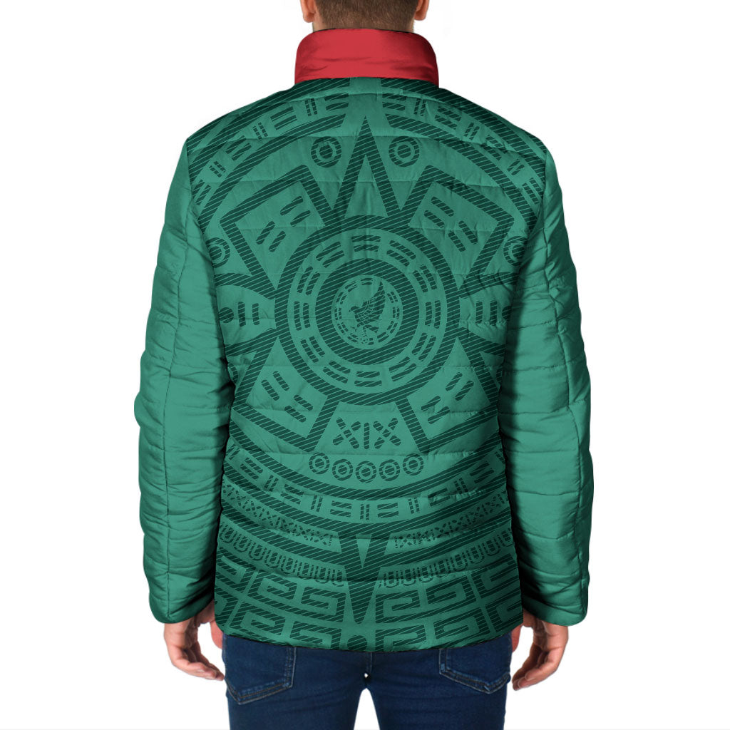 El Tri Mexico World Football 2026 Padded Jacket Simple Calendario Azteca-inspired