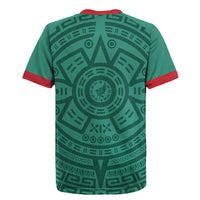 El Tri Mexico World Football 2026 Rugby Jersey Simple Calendario Azteca-inspired
