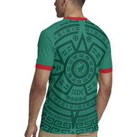 El Tri Mexico World Football 2026 Rugby Jersey Simple Calendario Azteca-inspired