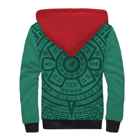 El Tri Mexico World Football 2026 Sherpa Hoodie Simple Calendario Azteca-inspired