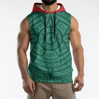 El Tri Mexico World Football 2026 Sleeveless Hoodie Simple Calendario Azteca-inspired