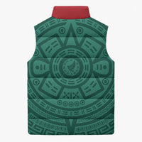 El Tri Mexico World Football 2026 Sleeveless Puffer Jacket Simple Calendario Azteca-inspired