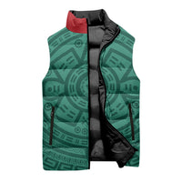 El Tri Mexico World Football 2026 Sleeveless Puffer Jacket Simple Calendario Azteca-inspired