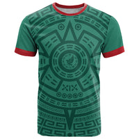 El Tri Mexico World Football 2026 T Shirt Simple Calendario Azteca-inspired
