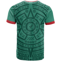El Tri Mexico World Football 2026 T Shirt Simple Calendario Azteca-inspired