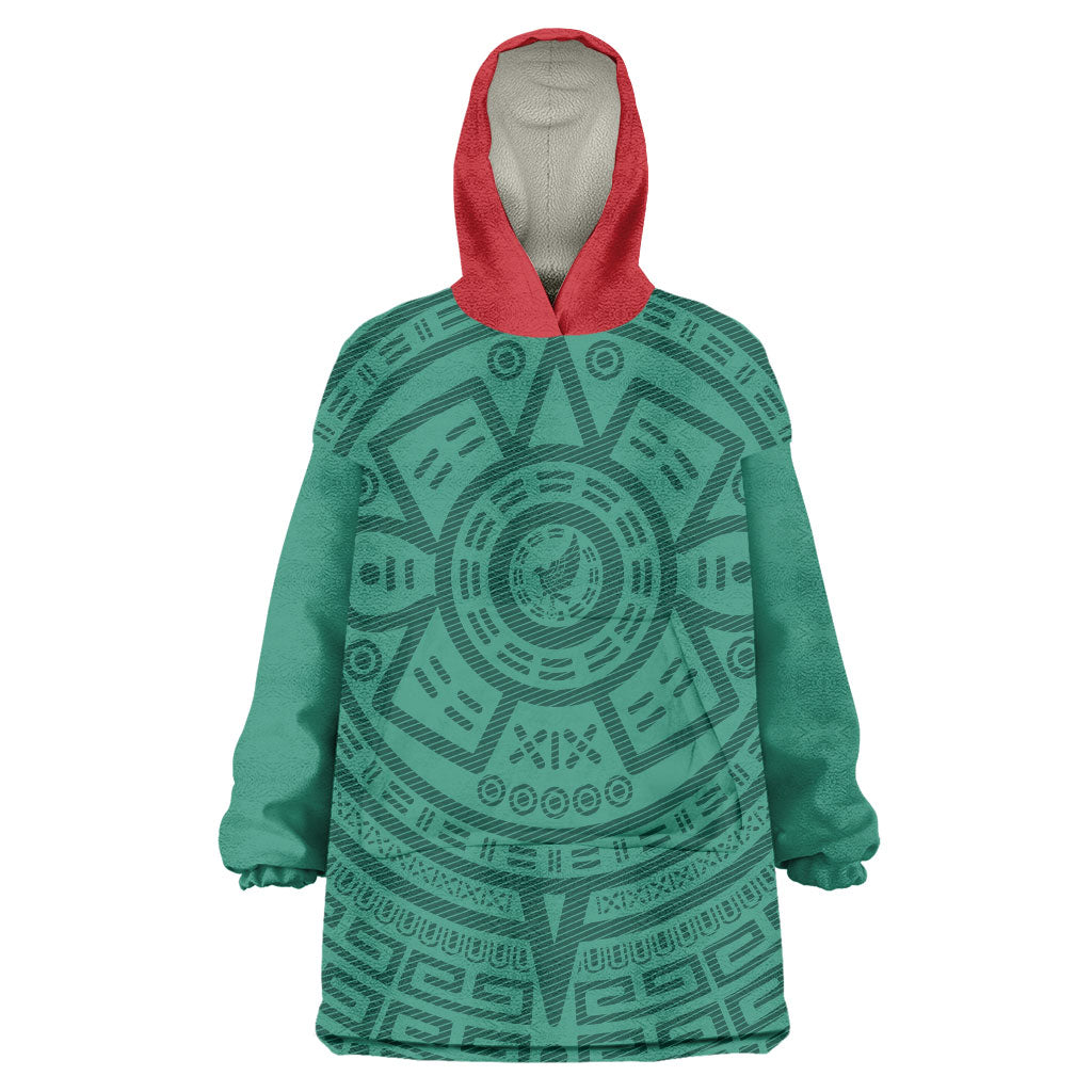 El Tri Mexico World Football 2026 Wearable Blanket Hoodie Simple Calendario Azteca-inspired