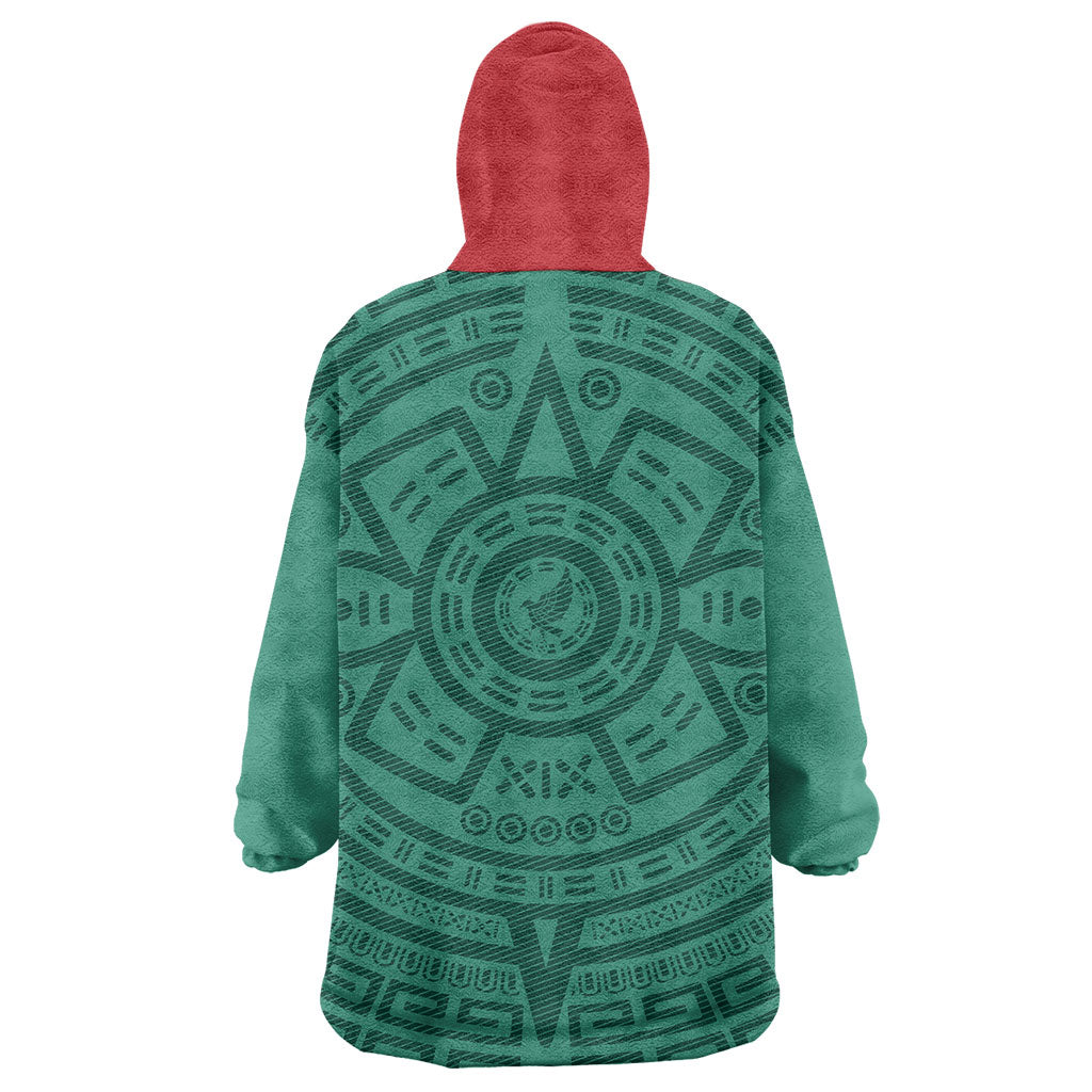 El Tri Mexico World Football 2026 Wearable Blanket Hoodie Simple Calendario Azteca-inspired
