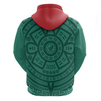 El Tri Mexico World Football 2026 Zip Hoodie Simple Calendario Azteca-inspired