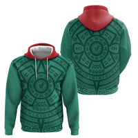 El Tri Mexico World Football 2026 Zip Hoodie Simple Calendario Azteca-inspired