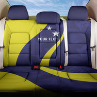 Felis dia di Bandera Curacao Personalized Back Car Seat Cover Curacao Flag Style - Wonder Print Shop