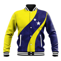 Felis dia di Bandera Curacao Personalized Baseball Jacket Curacao Flag Style - Wonder Print Shop