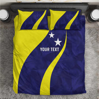 Felis dia di Bandera Curacao Personalized Bedding Set Curacao Flag Style - Wonder Print Shop
