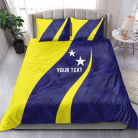Felis dia di Bandera Curacao Personalized Bedding Set Curacao Flag Style - Wonder Print Shop