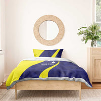 Felis dia di Bandera Curacao Personalized Bedding Set Curacao Flag Style - Wonder Print Shop