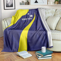 Felis dia di Bandera Curacao Personalized Blanket Curacao Flag Style - Wonder Print Shop