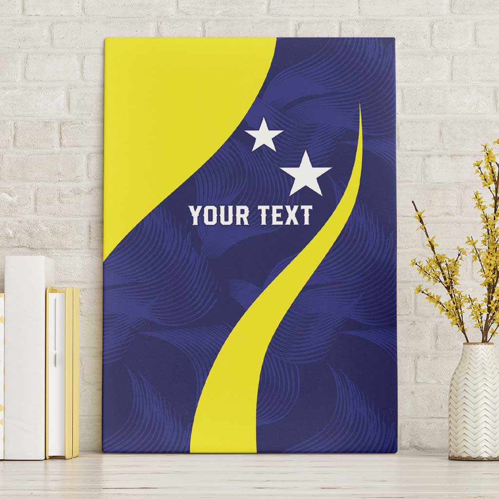 Felis dia di Bandera Curacao Personalized Canvas Wall Art Curacao Flag Style - Wonder Print Shop