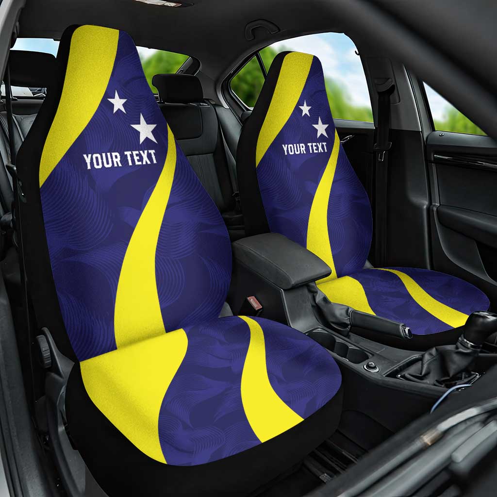 Felis dia di Bandera Curacao Personalized Car Seat Cover Curacao Flag Style - Wonder Print Shop