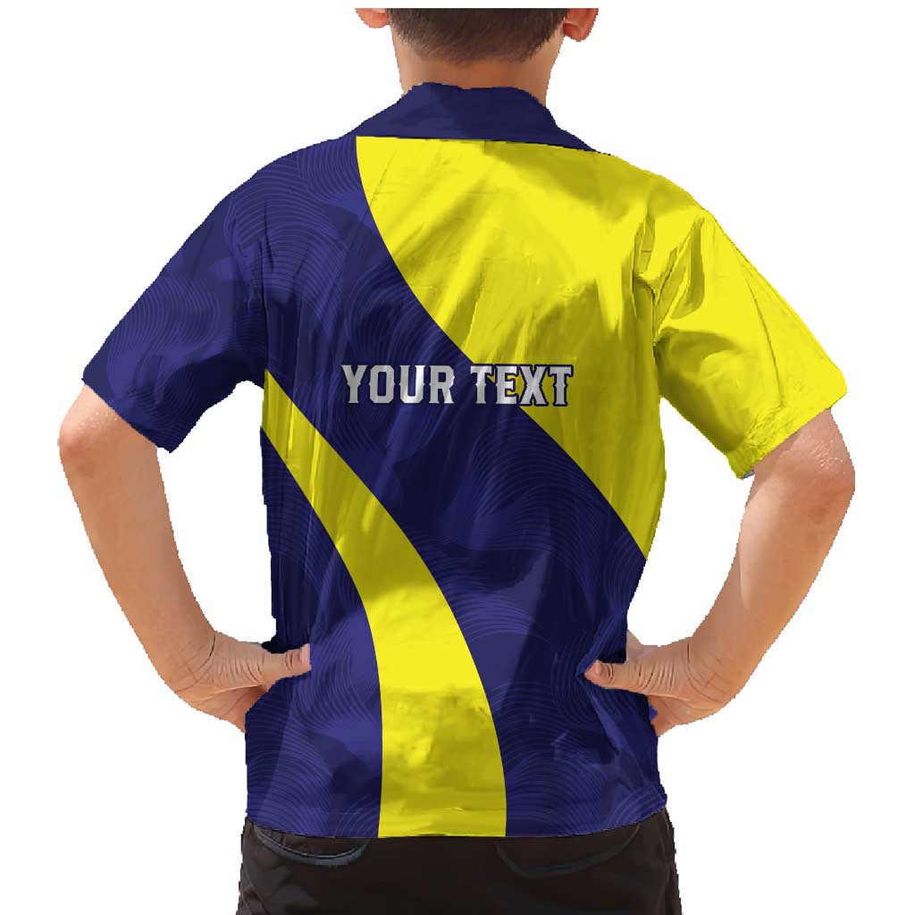 Felis dia di Bandera Curacao Personalized Family Matching Mermaid Dress and Hawaiian Shirt Curacao Flag Style - Wonder Print Shop