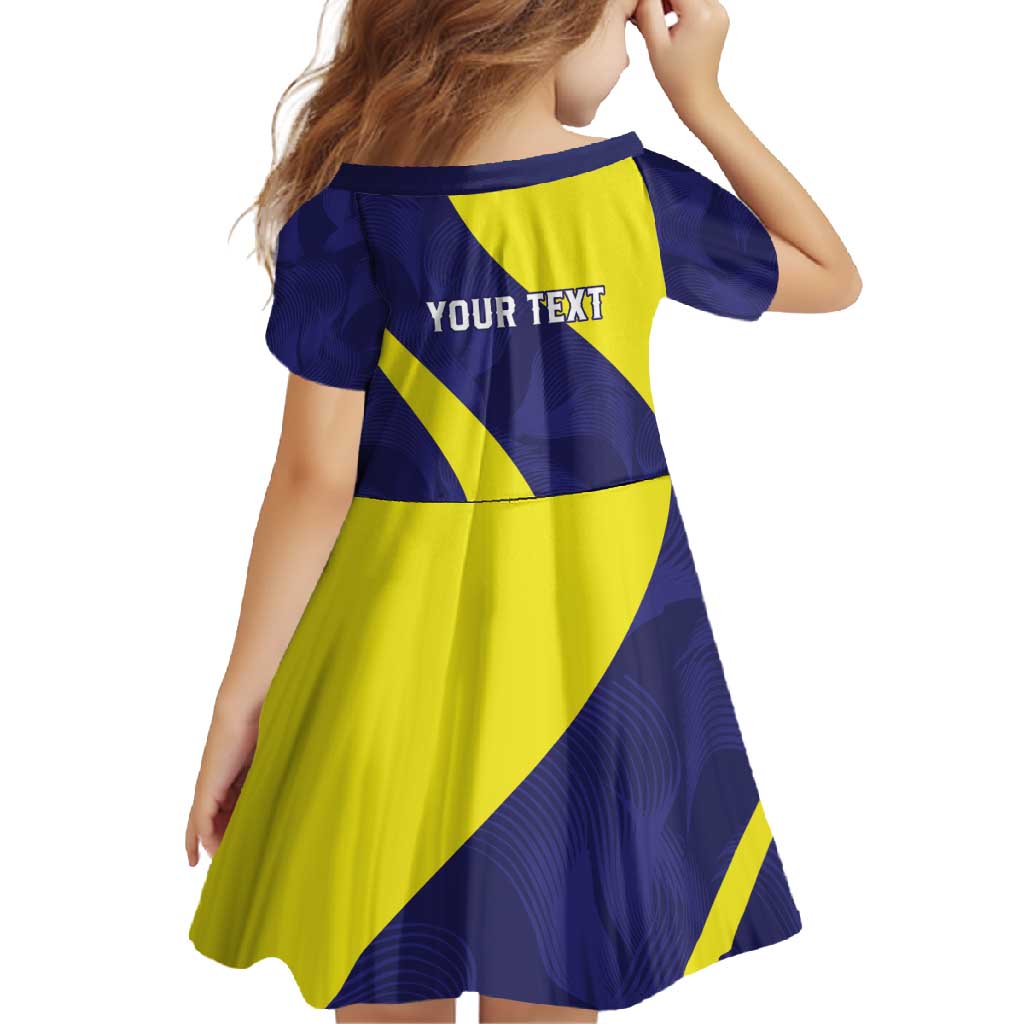 Felis dia di Bandera Curacao Personalized Family Matching Off Shoulder Maxi Dress and Hawaiian Shirt Curacao Flag Style - Wonder Print Shop