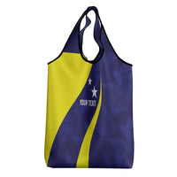 Felis dia di Bandera Curacao Personalized Grocery Bag Curacao Flag Style - Wonder Print Shop