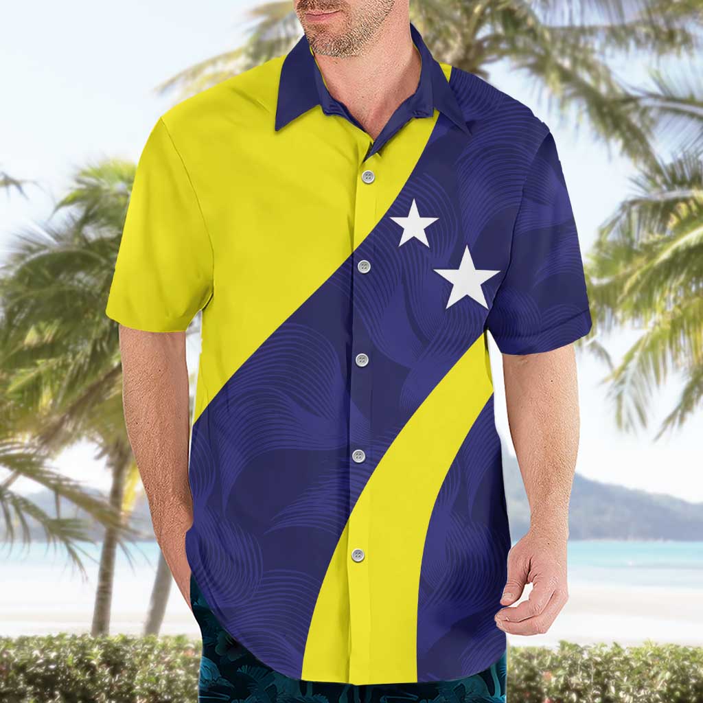 Felis dia di Bandera Curacao Personalized Hawaiian Shirt Curacao Flag Style - Wonder Print Shop