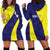 Felis dia di Bandera Curacao Personalized Hoodie Dress Curacao Flag Style - Wonder Print Shop