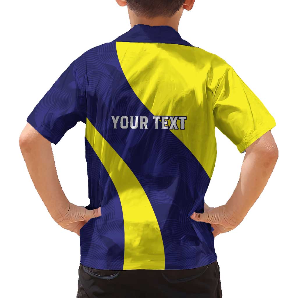 Felis dia di Bandera Curacao Personalized Kid Hawaiian Shirt Curacao Flag Style - Wonder Print Shop