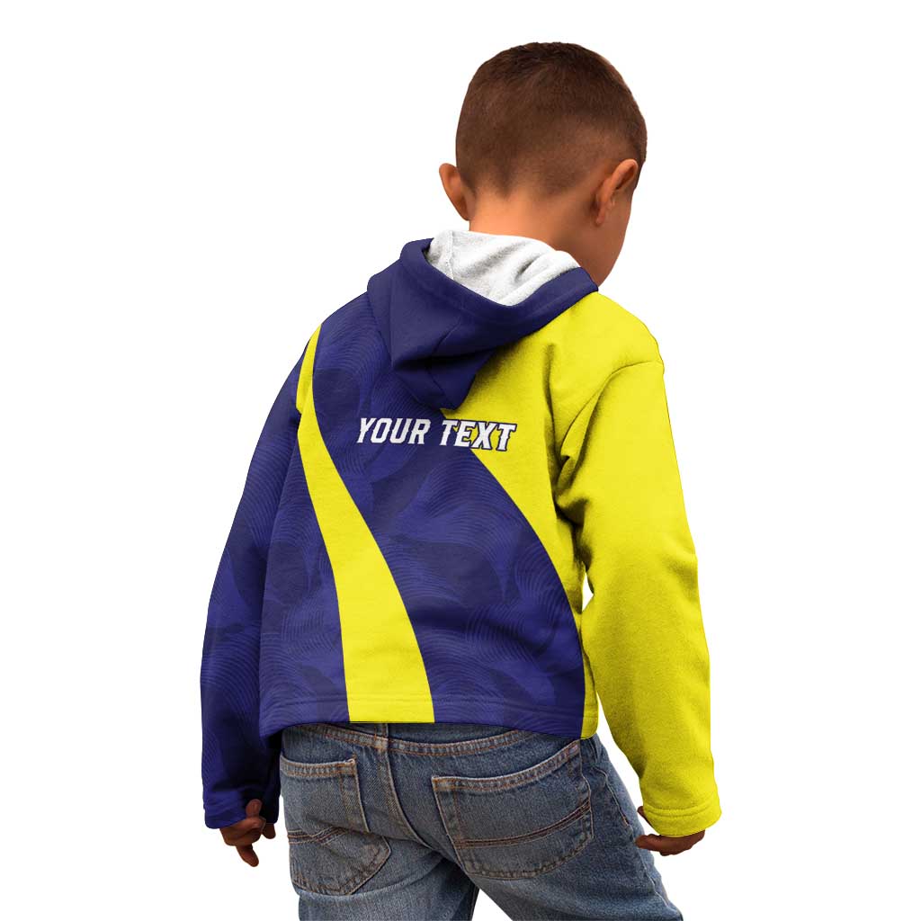 Felis dia di Bandera Curacao Personalized Kid Hoodie Curacao Flag Style - Wonder Print Shop